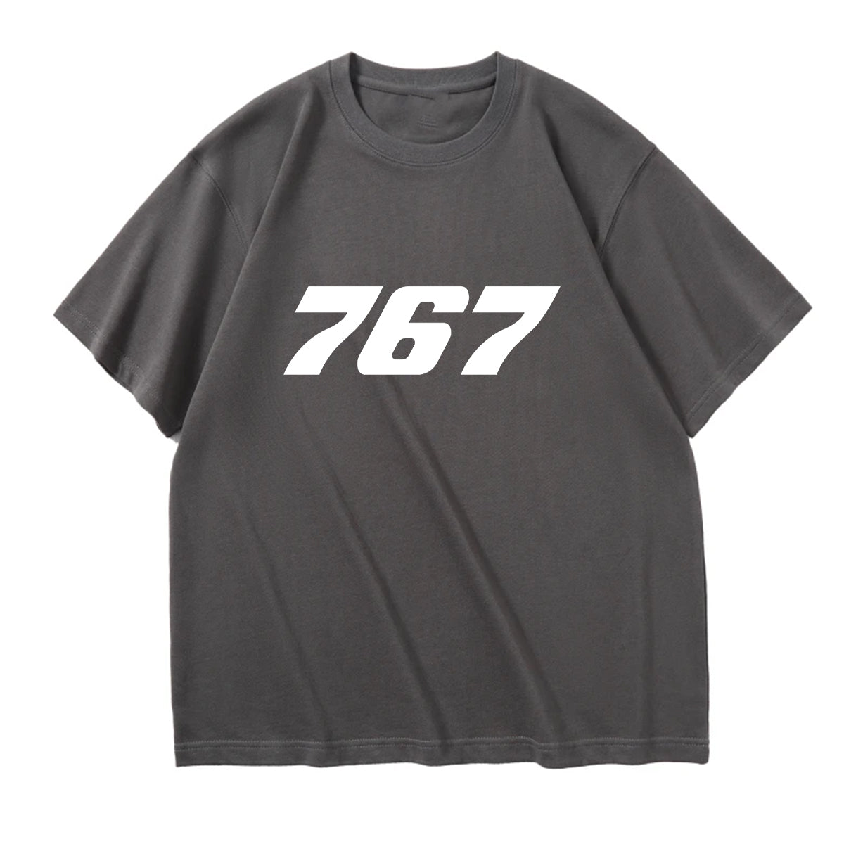 767 Flat Text Designed Relax Fit T-Shirts