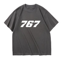 Thumbnail for 767 Flat Text Designed Relax Fit T-Shirts