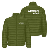 Thumbnail for Airbus A340 & Text Designed Padded Jackets