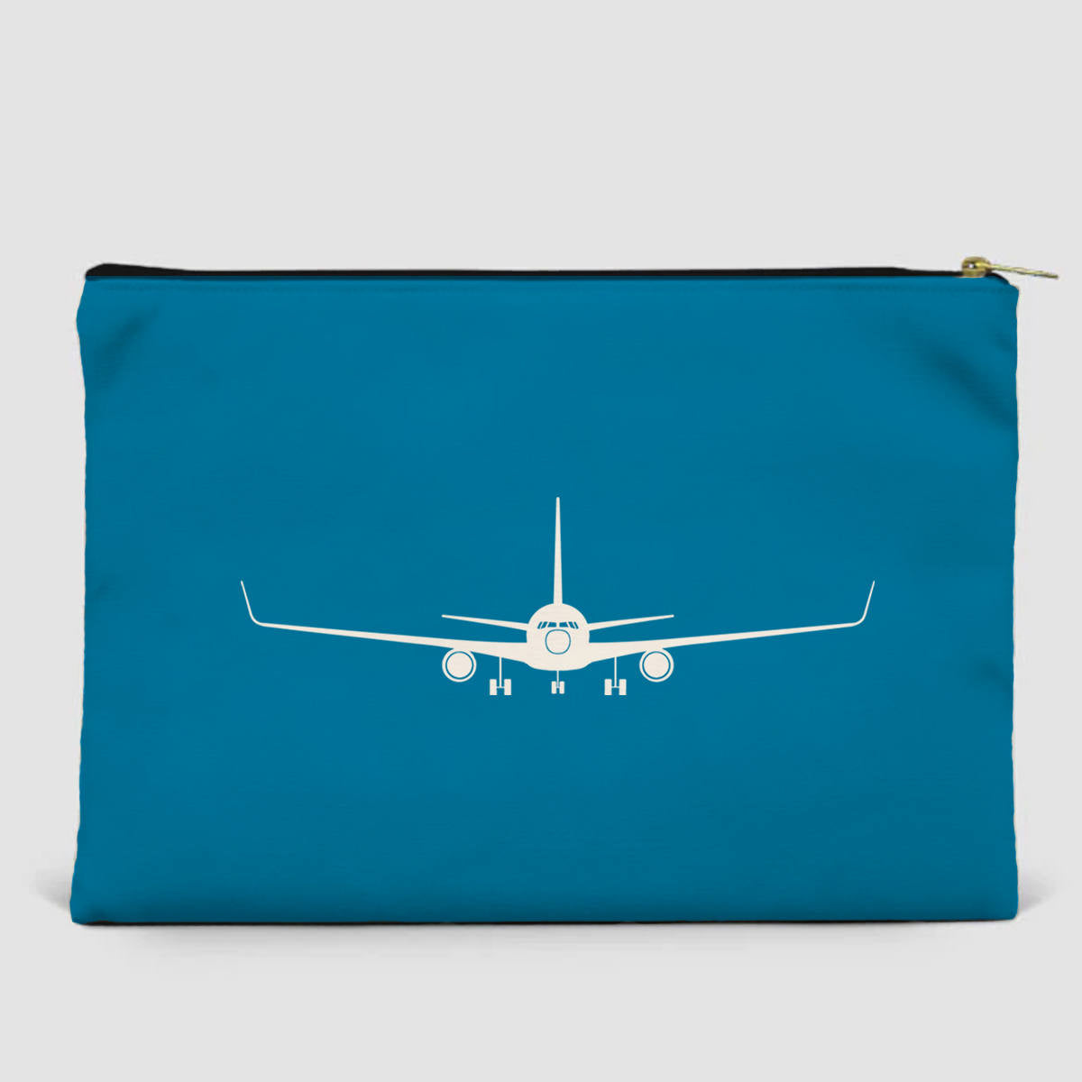 Boeing 767 Silhouette Designed Zipper Pouch