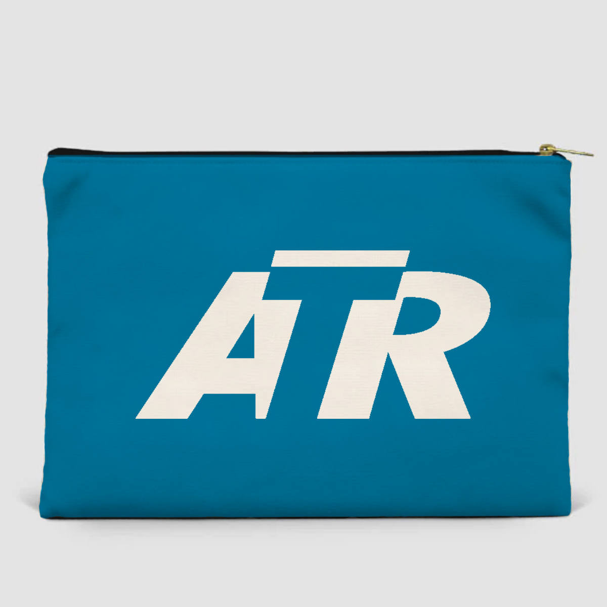 ATR & Text Designed Zipper Pouch