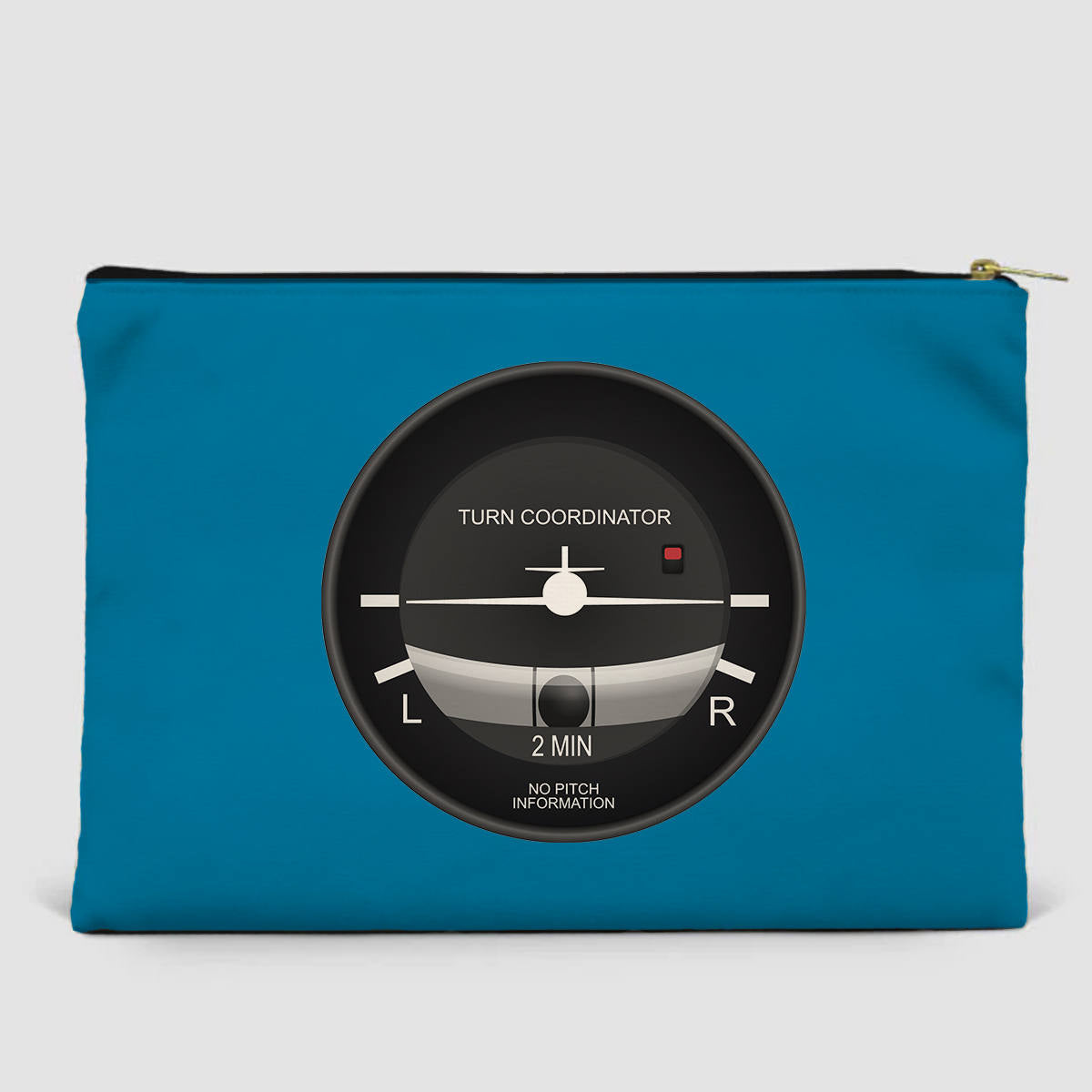 Airplane Instruments (Turn Coordinator) Designed Zipper Pouch