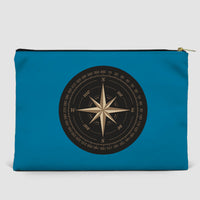 Thumbnail for Black Vintage Style Compass Designed Zipper Pouch