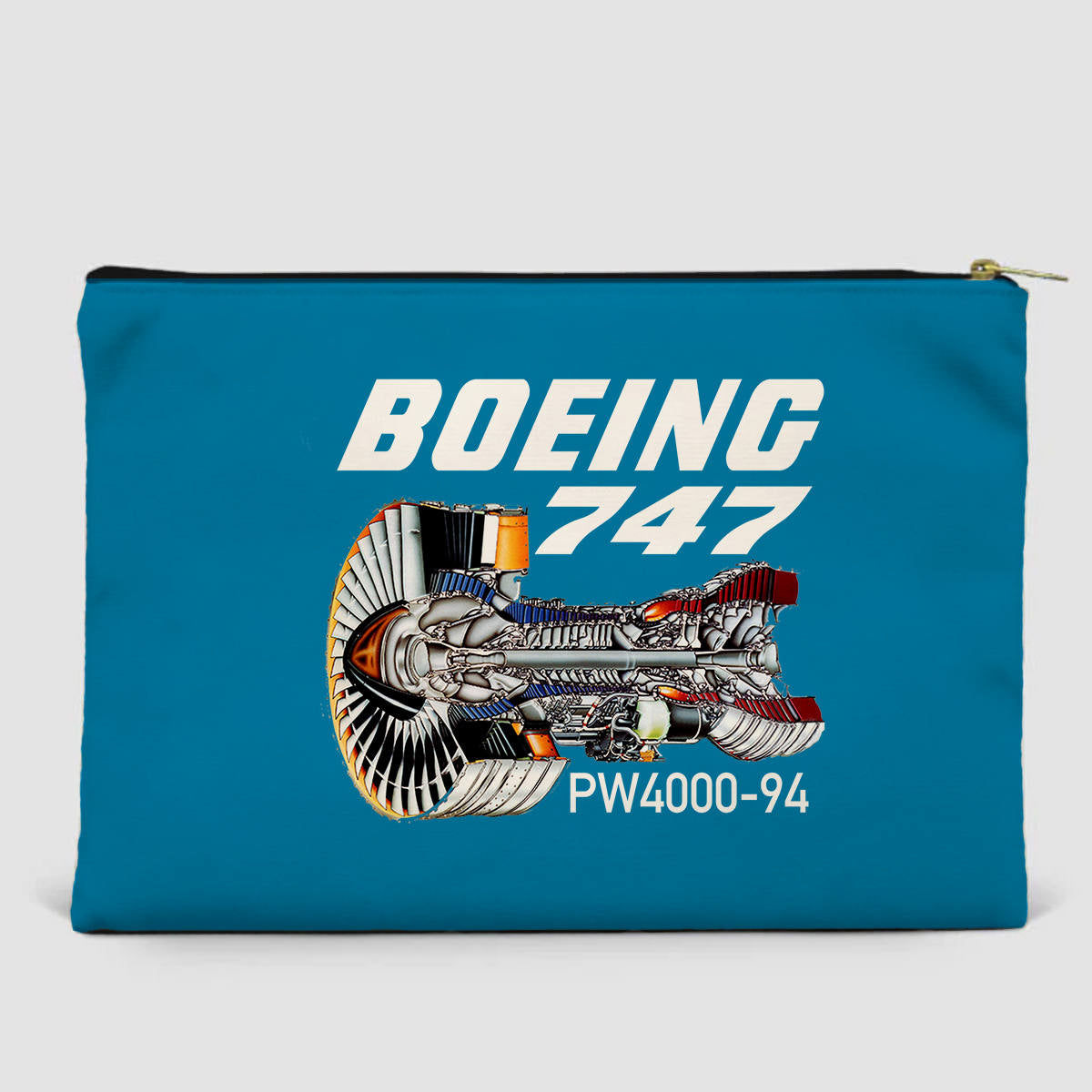 Boeing 747 & PW4000-94 Engine Designed Zipper Pouch