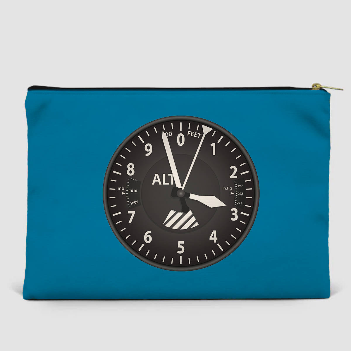 Airplane Instruments (Altitude) Designed Zipper Pouch