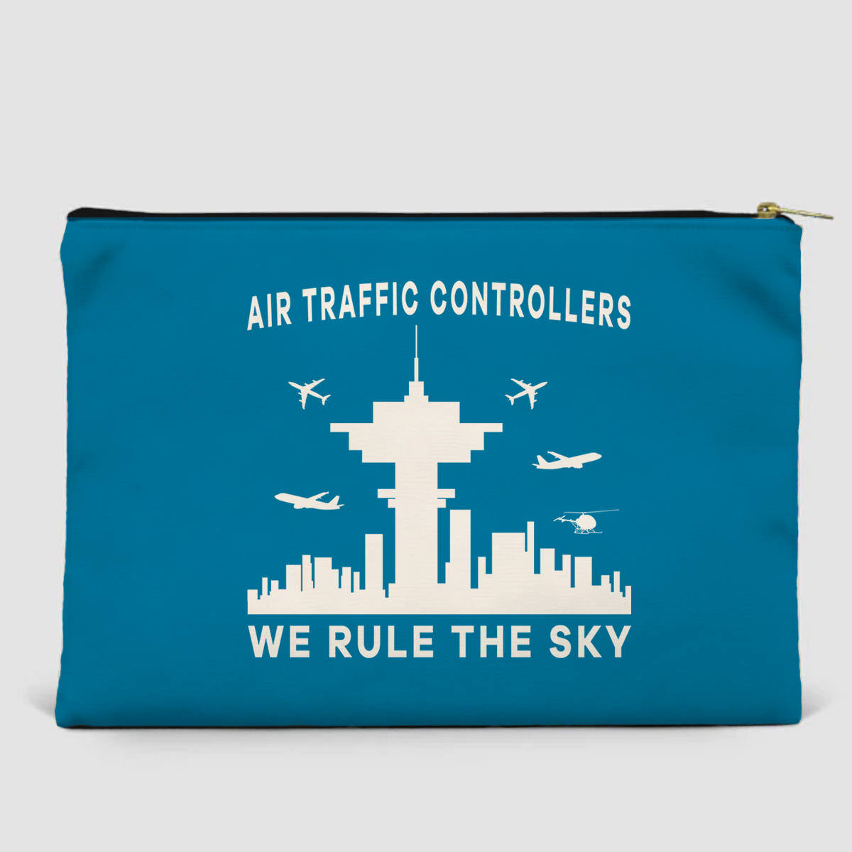 Air Traffic Controllers - We Rule The Sky Designed Zipper Pouch