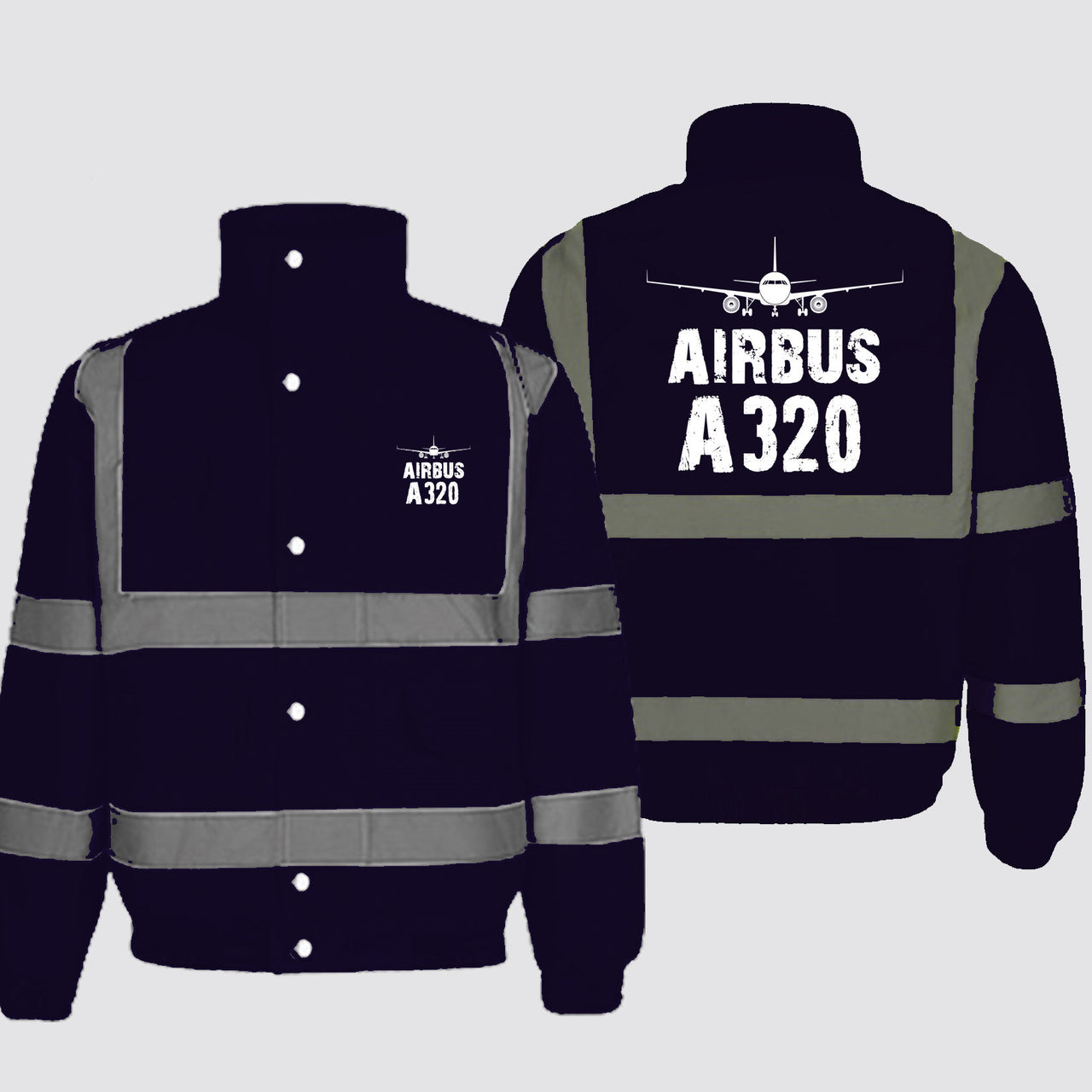 Airbus A320 & Plane Designed Reflective Winter Jackets