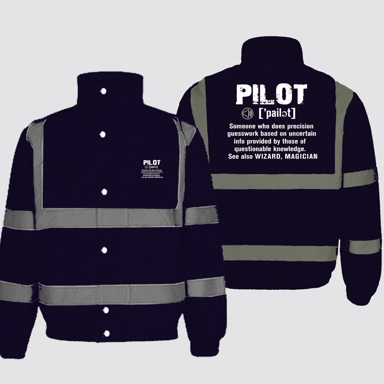Pilot [Noun] Designed Reflective Winter Jackets