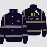 Thumbnail for I Like Aviation Designed Reflective Winter Jackets