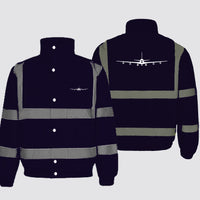 Thumbnail for Boeing 707 Silhouette Designed Reflective Winter Jackets