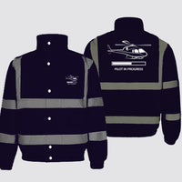 Thumbnail for Pilot In Progress (Helicopter) Designed Reflective Winter Jackets