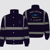 Thumbnail for Your Captain Is Speaking Designed Reflective Winter Jackets