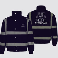 Thumbnail for Trust Me I'm a Flight Attendant Designed Reflective Winter Jackets
