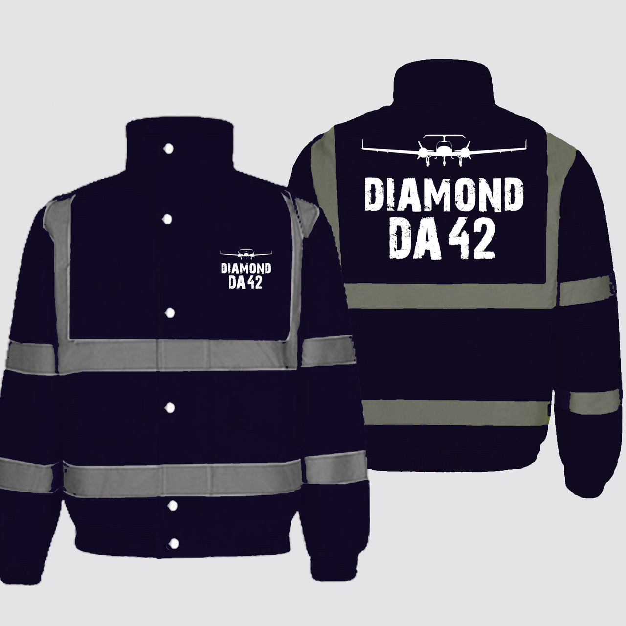 Diamond DA42 & Plane Designed Reflective Winter Jackets