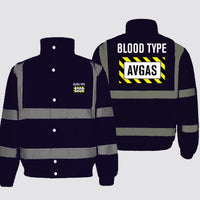 Thumbnail for Blood Type AVGAS Designed Reflective Winter Jackets