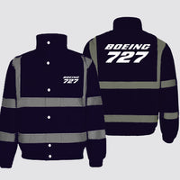 Thumbnail for Boeing 727 & Text Designed Reflective Winter Jackets