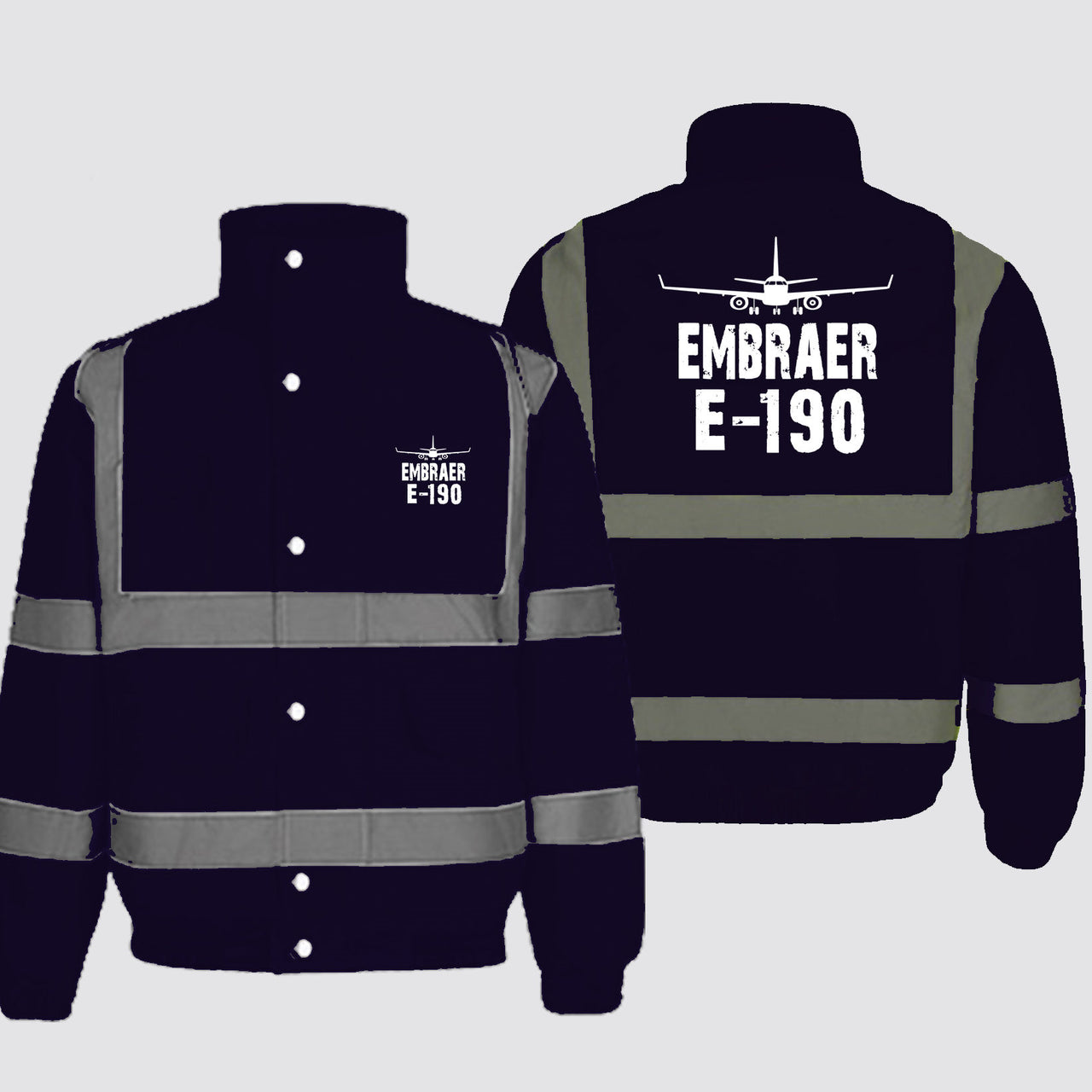 Embraer E-190 & Plane Designed Reflective Winter Jackets