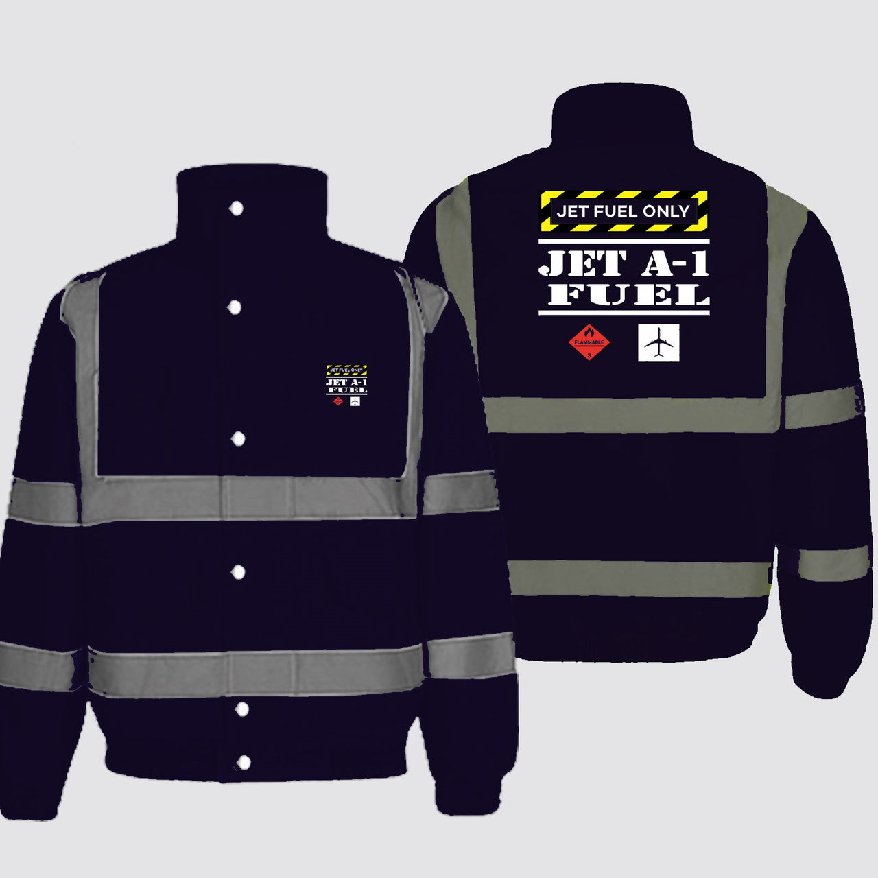 Jet Fuel Only Designed Reflective Winter Jackets