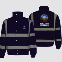 Thumbnail for Mind Your Attitude Designed Reflective Winter Jackets