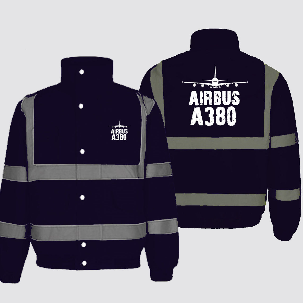 Airbus A380 & Plane Designed Reflective Winter Jackets