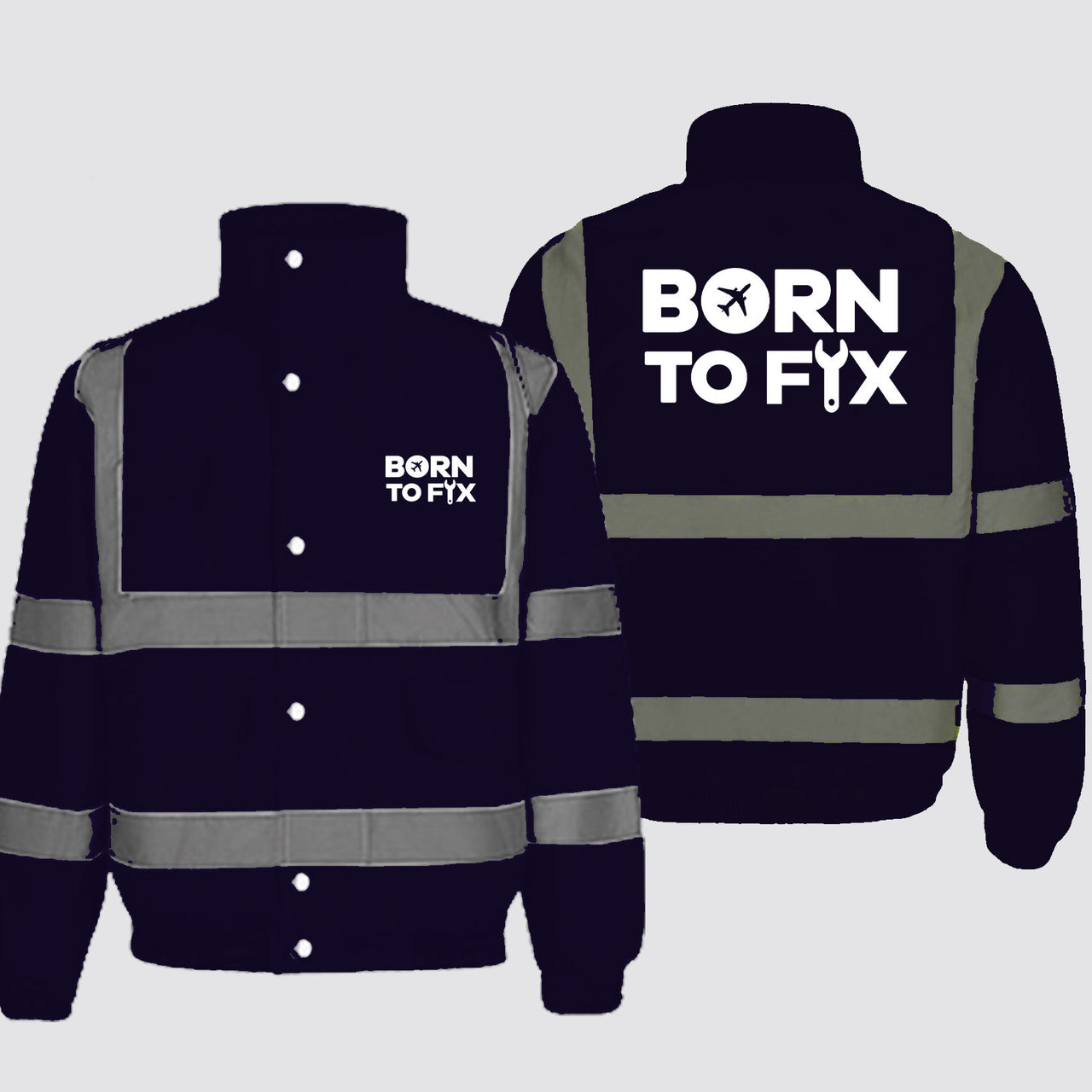 Born To Fix Airplanes Designed Reflective Winter Jackets