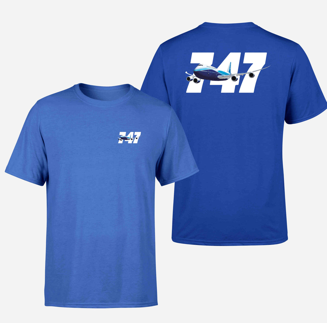 Super Boeing 747 Designed Double-Side T-Shirts