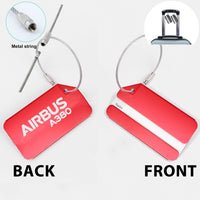 Thumbnail for Airbus A380 & Text Designed Fashion Metal Luggage Tags
