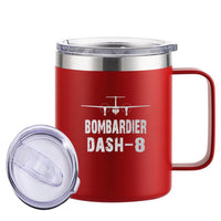 Thumbnail for Bombardier Dash-8 & Plane Designed Stainless Steel Laser Engraved Mugs