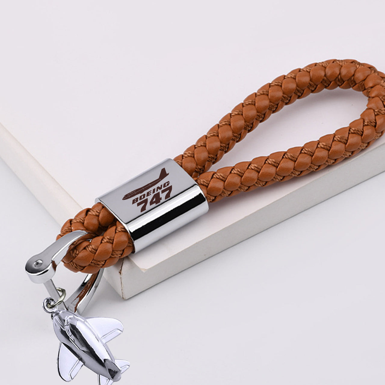 The Boeing 747 Designed Leather Car Key Chains