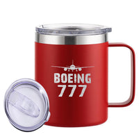 Thumbnail for Boeing 777 & Plane Designed Stainless Steel Laser Engraved Mugs