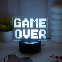 Thumbnail for GAME Over Visual Atmosphere Designed Night Lamp