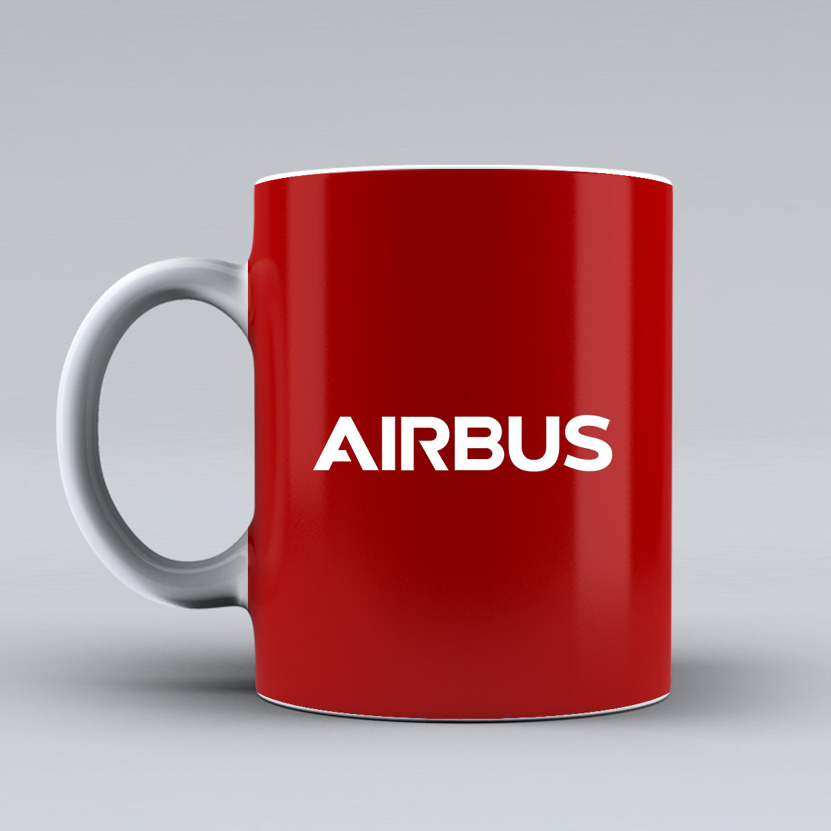Airbus & Text Designed Ceramic White Mugs
