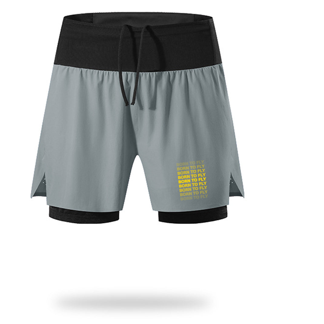 Born To Fly Opacity Designed Quick Dry Fitness Shorts