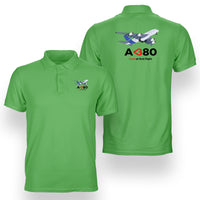 Thumbnail for Airbus A380 Love at first flight Designed Double Side Polo T-Shirts