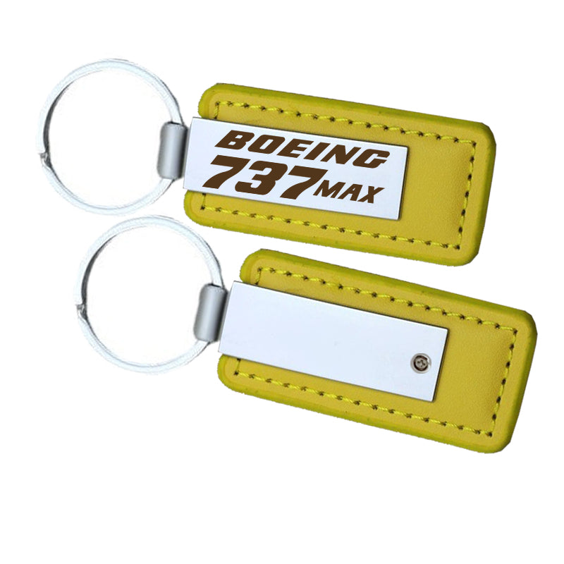 Boeing 737Max Faux Leather Key Chains