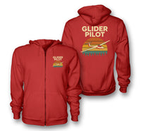 Thumbnail for Retro Glider Designed Zipped Hoodies
