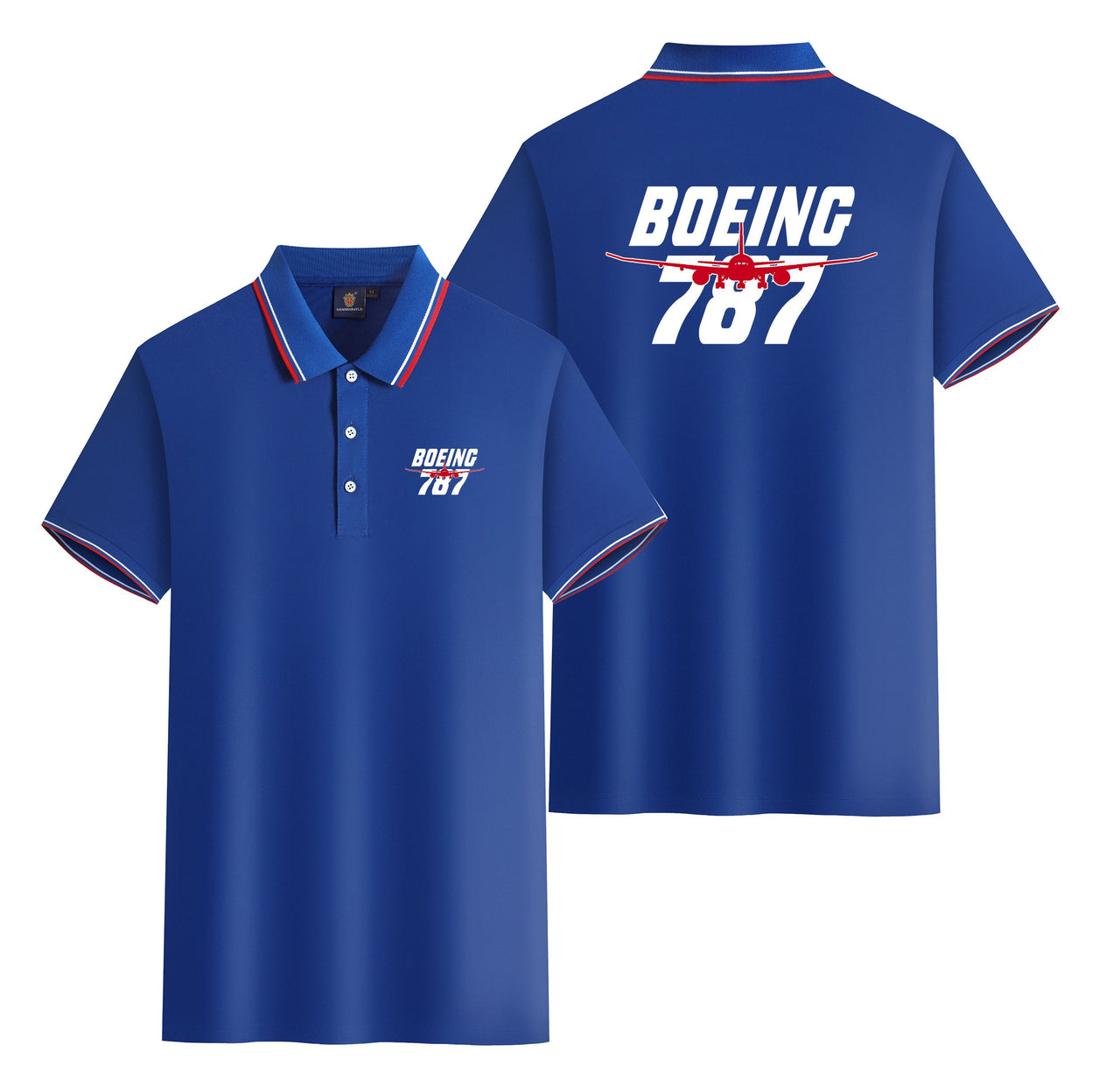 Amazing Boeing 787 Designed Stylish Polo T-Shirts (Double-Side)