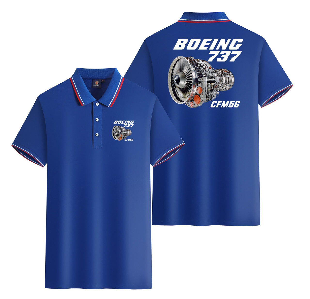 Boeing 737 Engine & CFM56 Designed Stylish Polo T-Shirts (Double-Side)