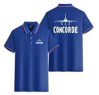 Thumbnail for Concorde & Plane Designed Stylish Polo T-Shirts (Double-Side)