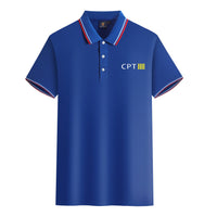 Thumbnail for CPT & 4 Lines Designed Stylish Polo T-Shirts