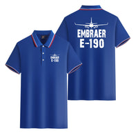Thumbnail for Embraer E-190 & Plane Designed Stylish Polo T-Shirts (Double-Side)