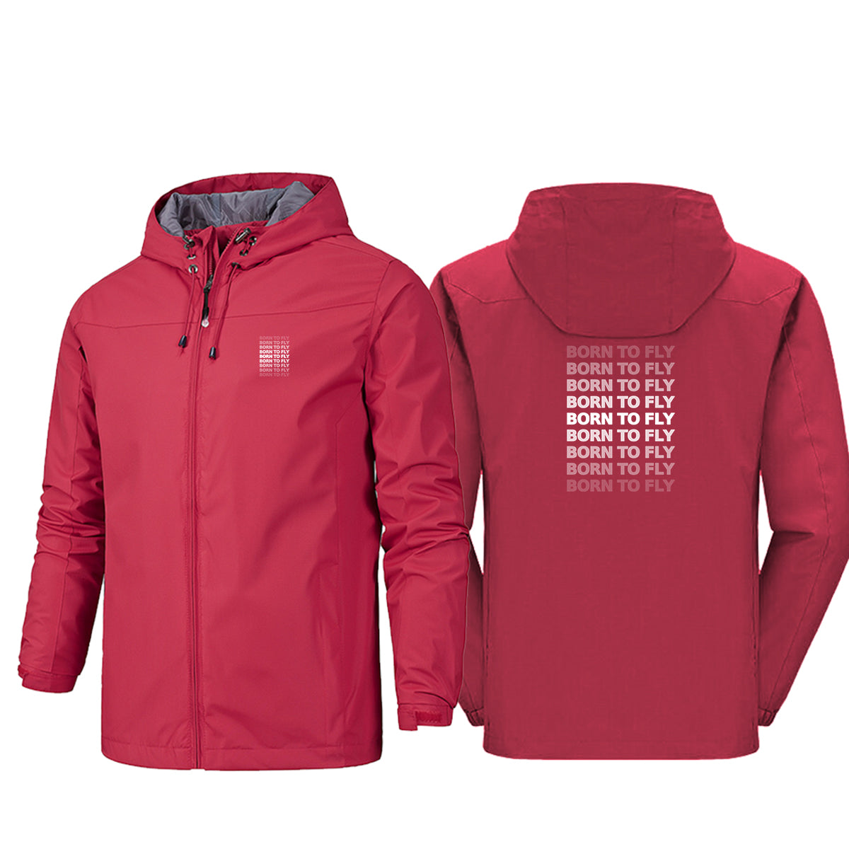 Born To Fly Opacity Designed Rain Jackets & Windbreakers