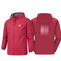 Thumbnail for Born To Fly Opacity Designed Rain Jackets & Windbreakers