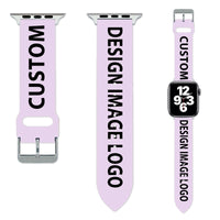 Thumbnail for CUSTOM  DESIGN IMAGE LOGO Designed Soft Silicone Apple Watch Bands