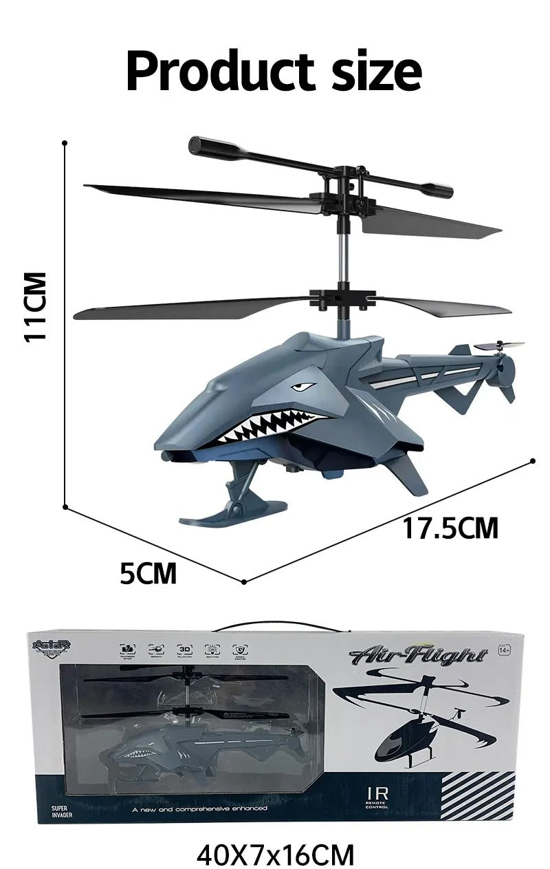 2.5CH Shark-Style RC Drone/Helicopter (USB Rechargeable, LED) - view 16