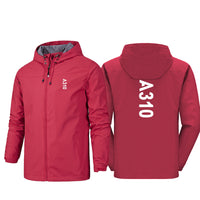 Thumbnail for A310 Text Designed Rain Jackets & Windbreakers