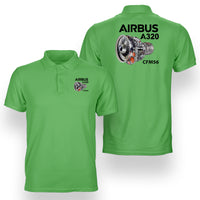 Thumbnail for Airbus A320 & CFM56 Engine Designed Double Side Polo T-Shirts