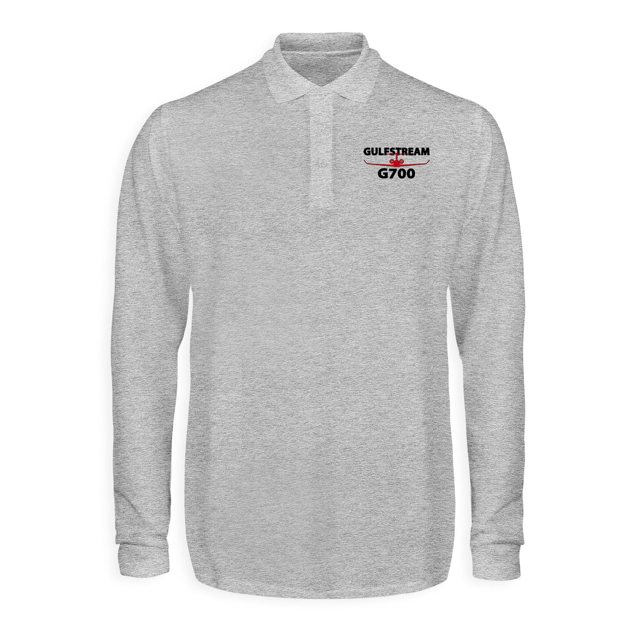 Amazing Gulfstream G700 Designed Long Sleeve Polo T-Shirts
