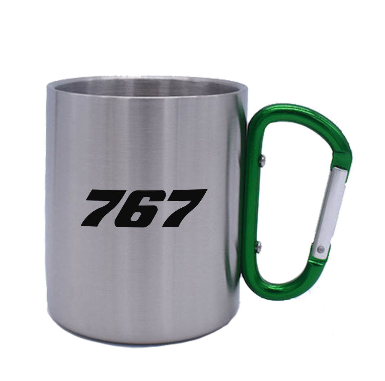 767 Flat Text Designed Stainless Steel Outdoors Mugs