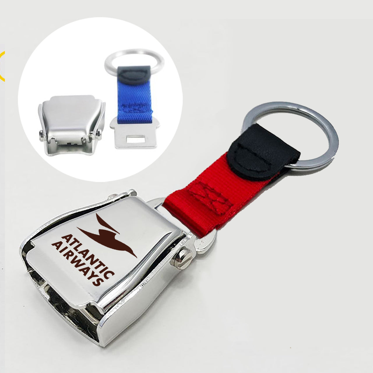 Atlantic airways Airplane Seat Belt Key Chains
